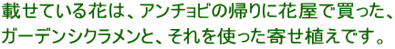 ڂĂԂ́AA`r̋AɉԉŔA K[fVNƁAg񂹐AłB