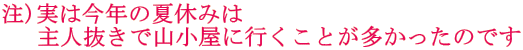 )͍N̉ċx݂ @ lŎRɍsƂ̂ł 